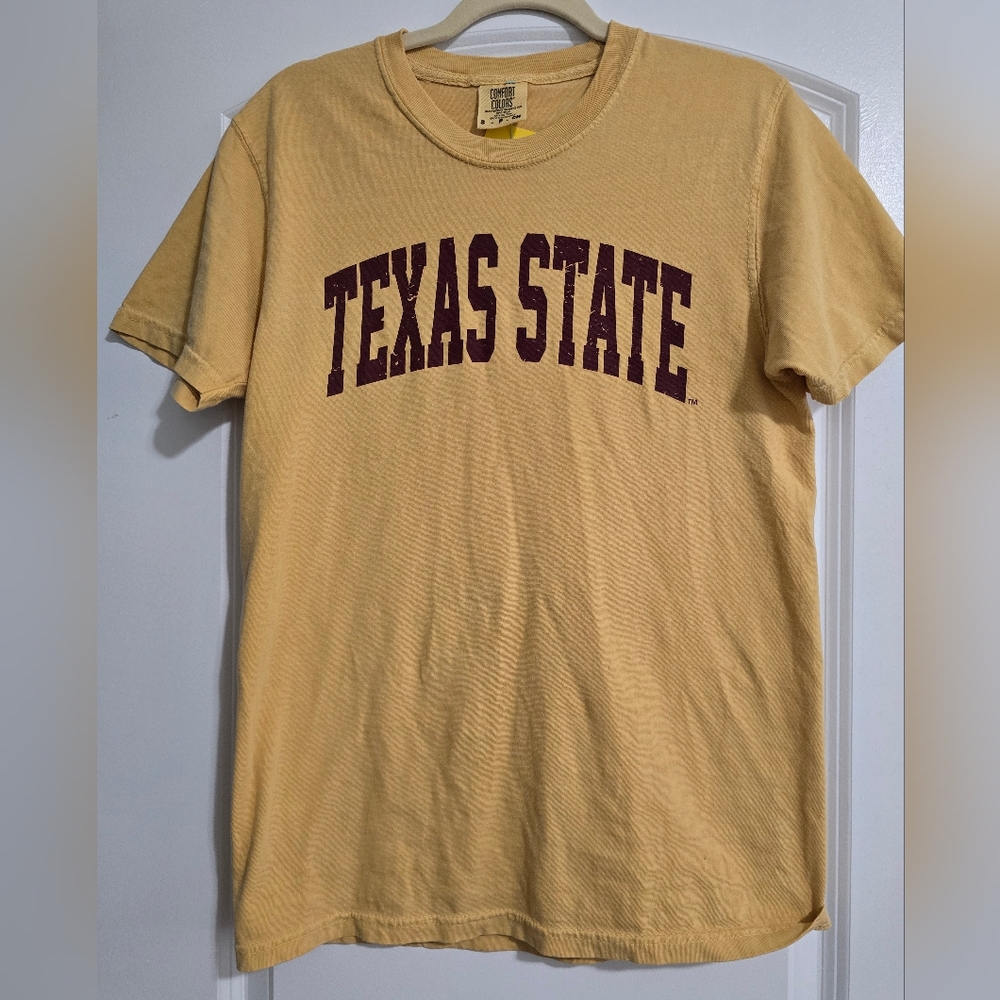 Comfort Colors Yellow Texas State Tee